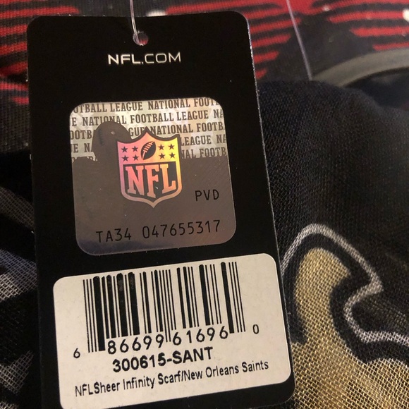 🍒5/$25🍒Saints infinity scarf - Picture 3 of 3